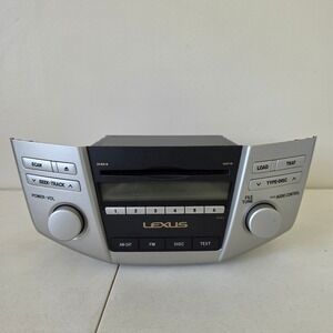 Lexus Radio CD Player Head Unit Silver 86120-0E030 AM FM OEM 2006-2009 UNTESTED